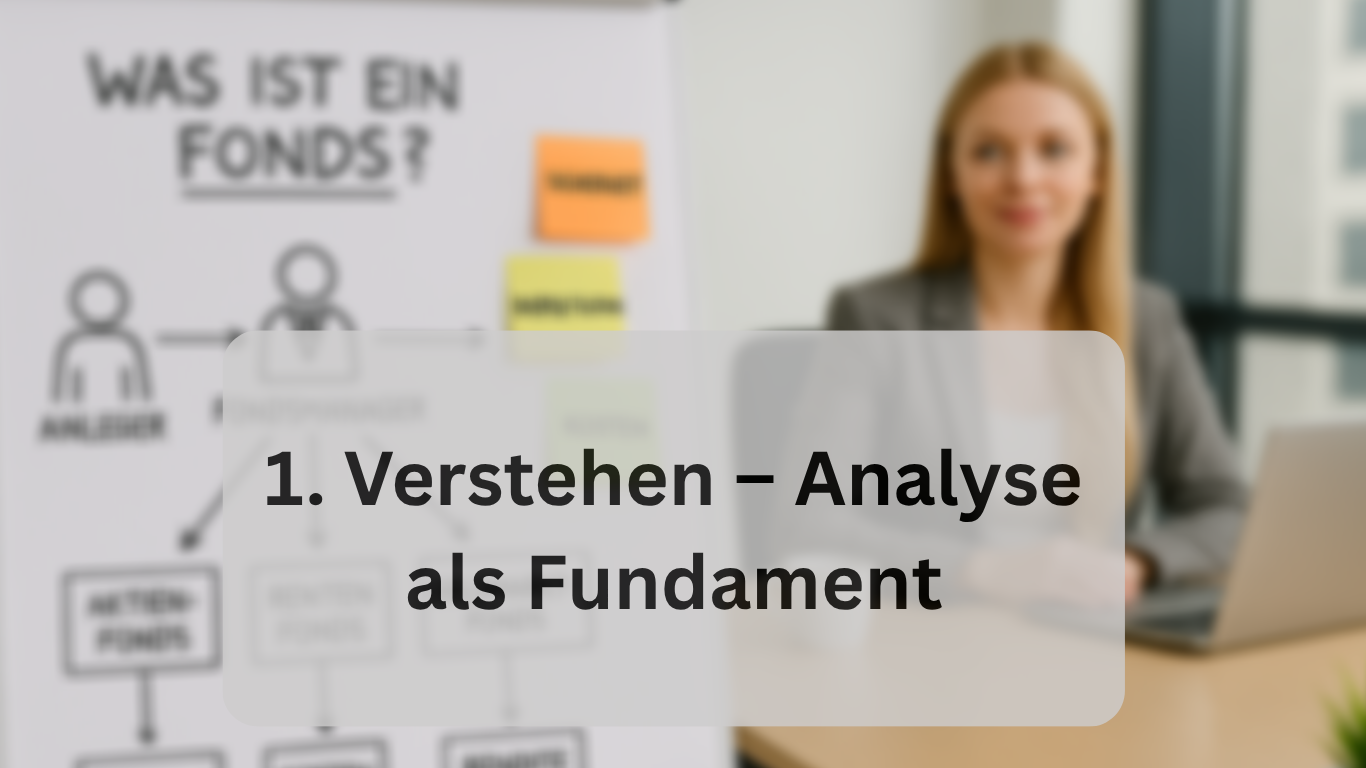 Unternehmen 1. verstehen – analyse als fundament